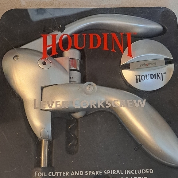 NIB Houdini Lever Corkscrew & Wine Journal Gift Set - Picture 2 of 9